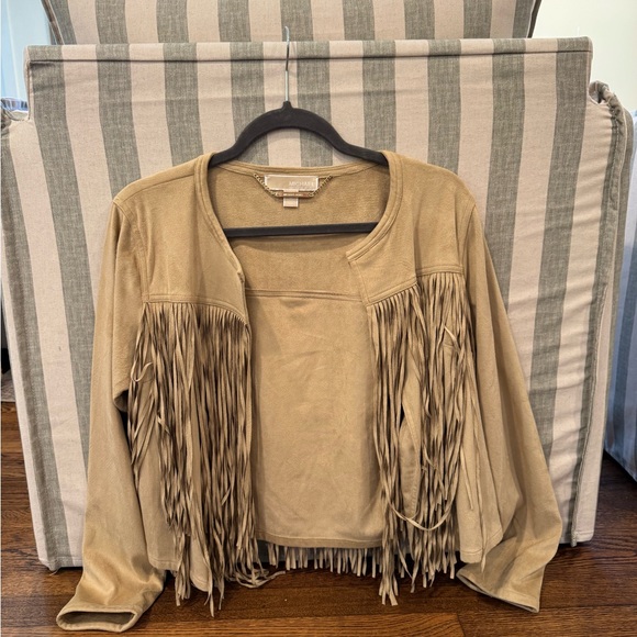 Michael Kors Tan Fringe Jacket - Picture 2 of 4